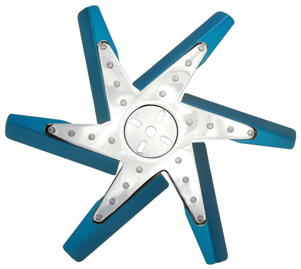 Derale 17In Blue Anodized Fan  19517