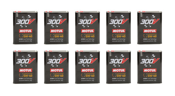 Motul Usa 300V 5W40 Racing Oil Cas 10X2 Liters 110817