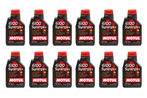 Motul Usa 6100 Synergie 10W40 Oil Case/12-Liter 108646