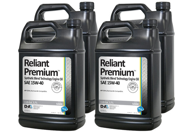 Penngrade Motor Oil Reliant Premium 15W40 Case 4 X 1 Gallon Jugs 52004