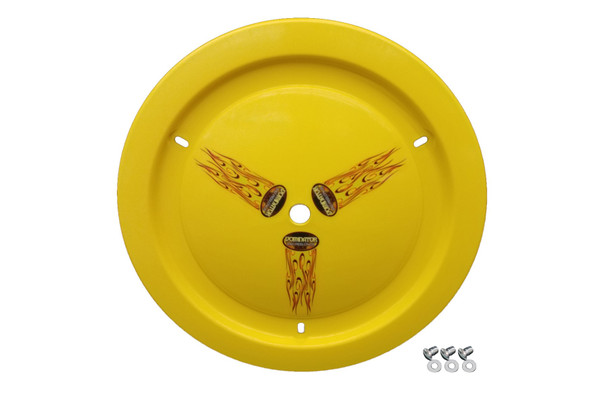 Dominator Racing Products Wheel Cover Dzus-On Yellow Real Style 1006-D-Ye