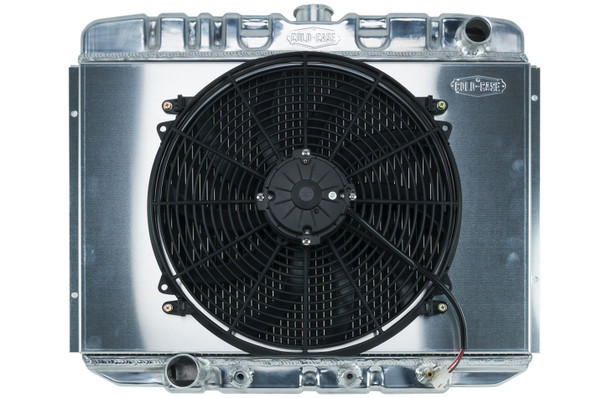 Cold Case Radiators 67-70 Mustang Bb 24In Ra Diator & 16 Fan Kit At Fom588Ak