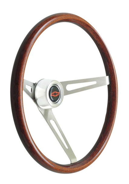 GT PERFORMANCE Steering Wheel GT Retro Wood Dark Finish 36-5459