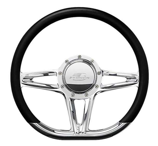 Billet Specialties Steering Wheel 14In D-Shape Victory Polished 29441