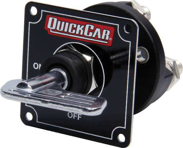 Quickcar Racing Products Master Disconnect Black W/Removable Silver Key 55-031