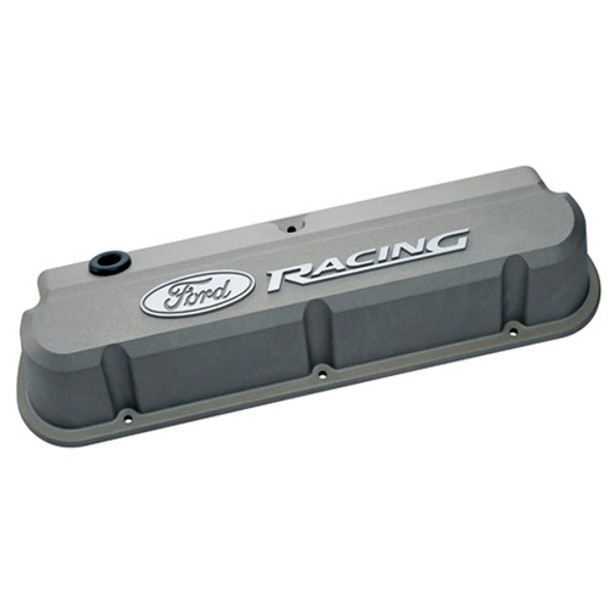 FORD Slant Edge Valve Cover Set w/Ford Racing Logo 302-137