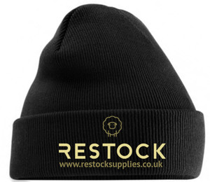 Restock Beanie Hat - Black