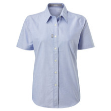 Women's Oxford Shirt Short Sleeve - 160W-BLU01-1.jpg