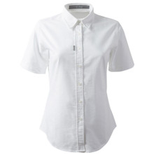 Women's Oxford Shirt Short Sleeve - 160W-WHI01-1.jpg