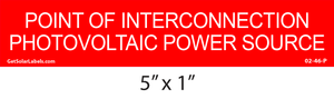 Point Of Interconnection Photovoltaic Power Source Point Of Interconnection Photovoltaic Power Source