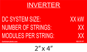 Inverter DC System Size Number of Strings Modules Per String Inverter DC System Size Number of Strings Modules Per String