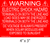 Warning Electric Shock Hazard Solar Placard Warning Electric Shock Hazard Solar Placard