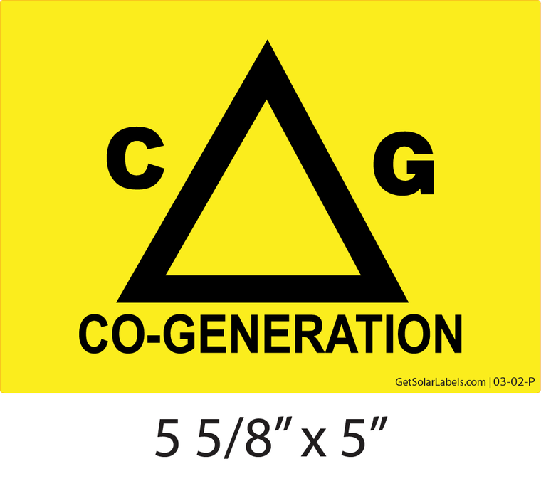 03-02 5.625" x 5" Co Generation Placard