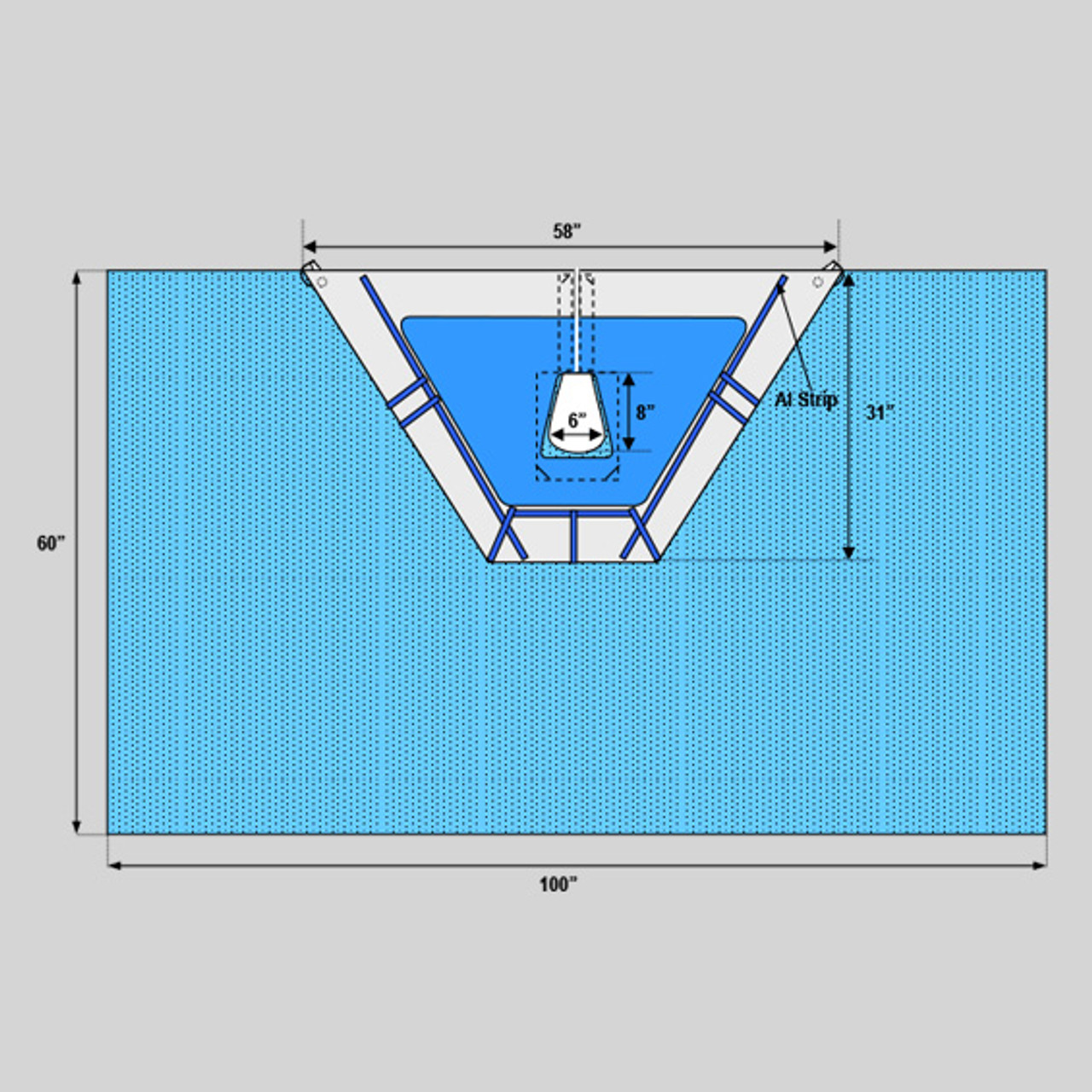 Shoulder Arthroscopy Drape with Pouch, 100" x 60"