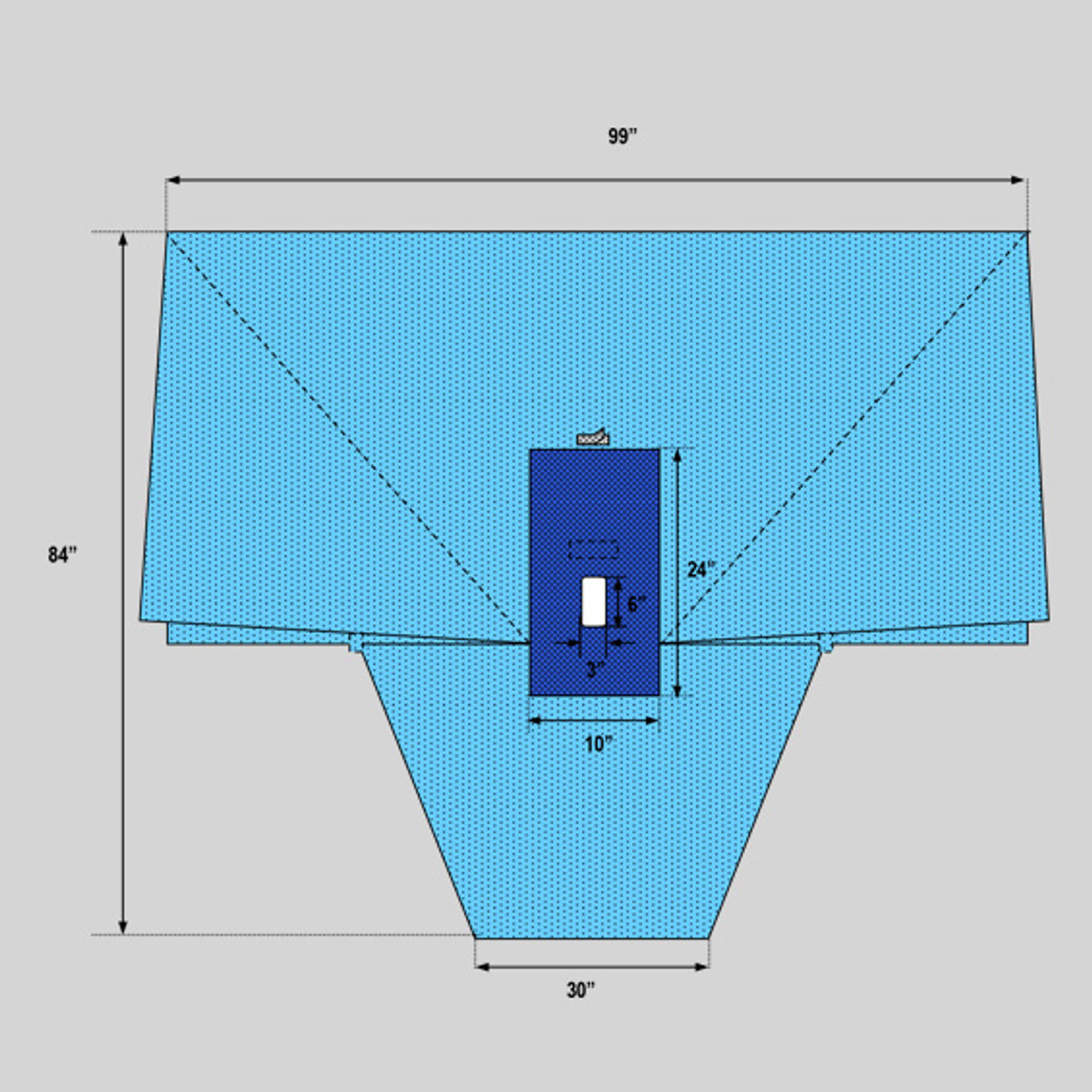 Lithotomy Drape with Attached Leggings, 99" x 84"