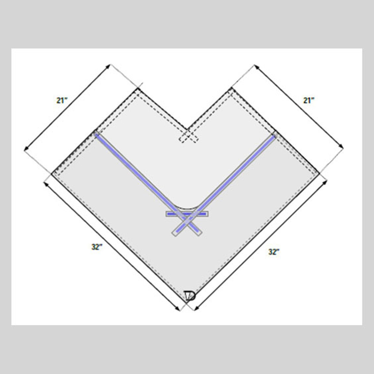 Attachable Fluid Collection Pouch, 32" x 44"