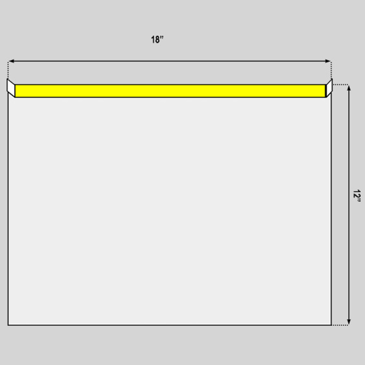 ClearView Drape, 18" X 12" with 1" Adhesive Strip, Sterile