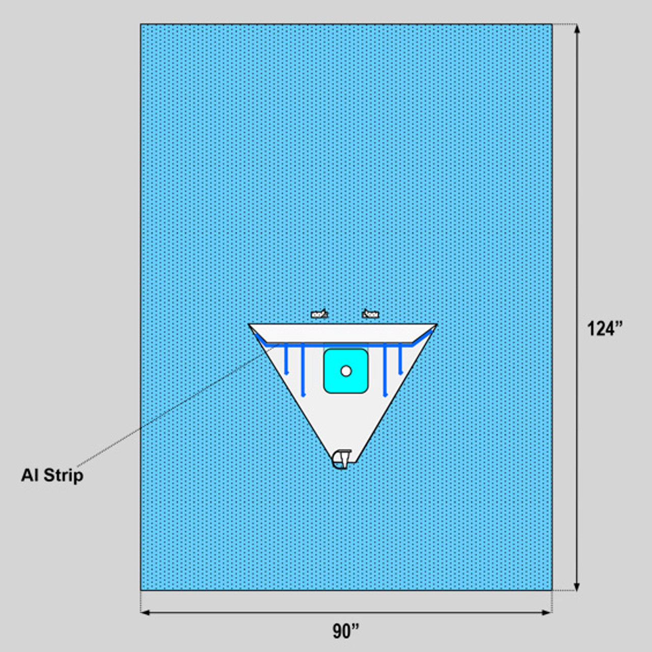 Knee Arthroscopy Drape with Pouch, 90" x 124"