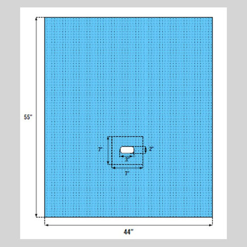 Cystoscopy Drape with Attached Leggings, 100 x 30 x 87