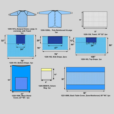 Universal Surgical Pack with Gowns