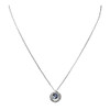 Swarovski Generation Blue Crystals Pendant in Rhodium