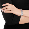 Swarovski Baron Blue Leaf-Shape Crystal Bracelet