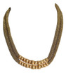 Adami & Martucci Gold Mesh Two-Layered Short Necklace 