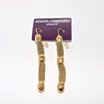 Adami & Martucci Gold Mesh Earrings With Yellow Gold Hammered Beads