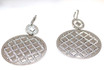 Large Dual Circles Earrings in Stainless Steel with Silver Glam