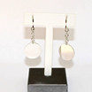 Small Circle Chain Earrings in Stainless Steel with Silver Glam