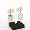 Small Circle Chain Earrings in Stainless Steel with Silver Glam