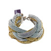Adami & Martucci Silver and Gold Mesh Twisted Bracelet