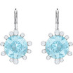 Swarovski Olive Collection Aqua Leverback Earrings