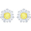 Swarovski Sunshine Canary-Yellow Flower Stud Earrings