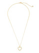 Crislu Heart Pendant in Yellow Gold