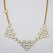 Rebecca Triple Net Necklace with Clear Crystals