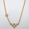 Rebecca Net Necklace with Champagne Color Crystals