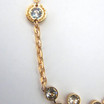 Rebecca Net Necklace with Champagne Color Crystals