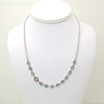 Rebecca Necklace with Aqua Blue Crystals