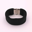 Adami & Martucci Black Mesh Small Cuff Bracelet with Silver Closure