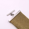 Adami & Martucci Gold Mesh Cuff Bracelet with Silver Toggle Clasp