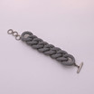 Adami & Martucci Silver Mesh and Metal Large Links Bracelet