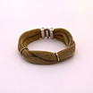 Adami & Martucci Gold Mesh Twisted Bracelet With Ring Clasps