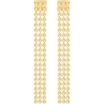 Swarovski Fit Long Pierced Earrings, Gold-Tone