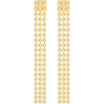 Swarovski Fit Long Pierced Earrings, Gold-Tone