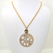 Rebecca Twisted Circle Pendant in Rose Gold Plated Bronze