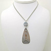 Rebecca Teardrop Pendant in Stainless Steel