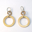 Rose Gold Plated Circle Earrings