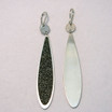 Large Hook Earrings with Black Glam