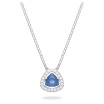 Swarovski Millenia Triangle Blue Crystal Pendant in Rhodium